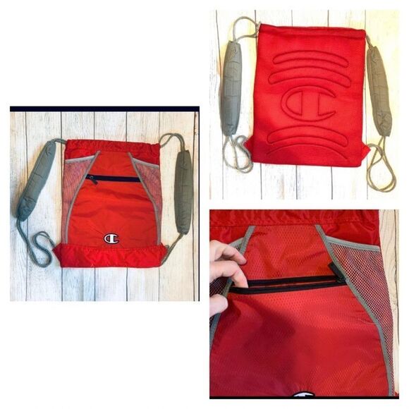 Champion Other - CHAMPION BACKPACK DAYPACK RED  SILVER NWOT